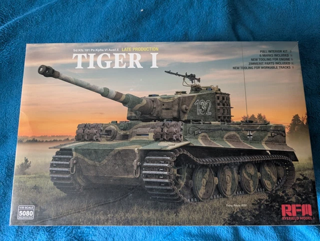 RYE FIELD MODEL RM-5080 1/35 Tiger I Late Production w/Full interior ...