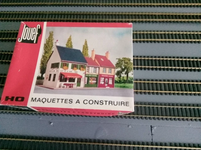 Jouef - BLOC 3 IMMEUBLES Commerces maquette réf. 1981 BO HO 1/87