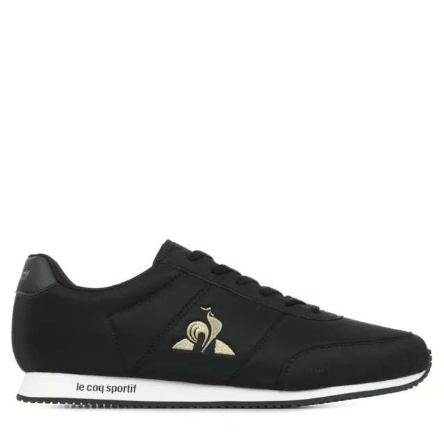 Chaussures Baskets Le Coq Sportif homme Racerone Noir Noire Synthétique Lacets