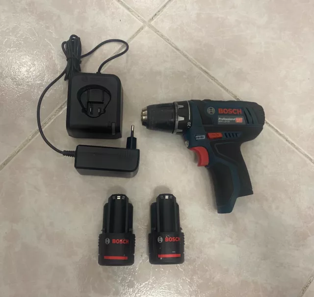 Bosch GSR 12V-15 Trapano Avvitatore a Batteria 12V con caricabatterie.