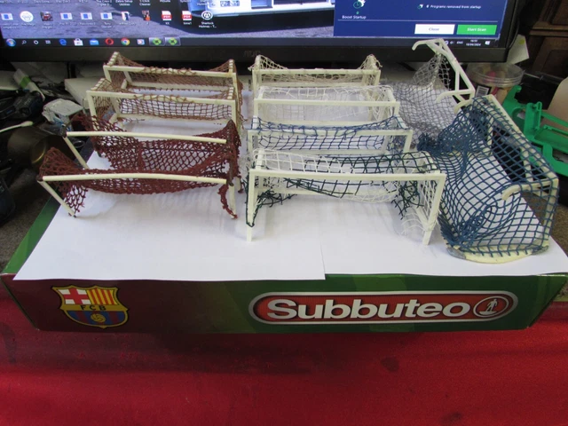 JOBLOT OF 7 Goalposts And Nets Plus Spares For Subbuteo Spares Or ...
