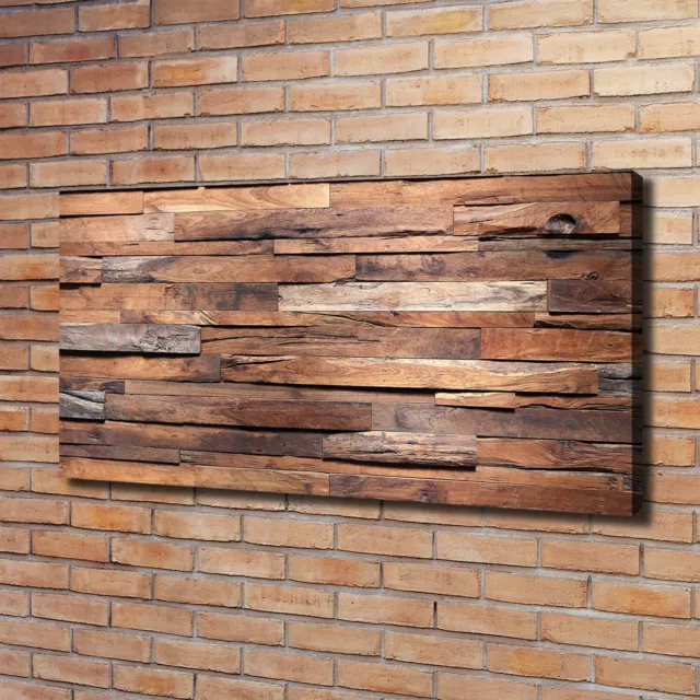 Cuadros Modernos Sobre Lienzo Para el Salón 120x60 Pared de madera