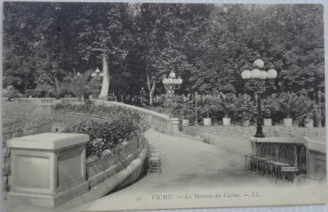 Vichy 03 CPA La Terrace of / The Casino Good Condition 1908