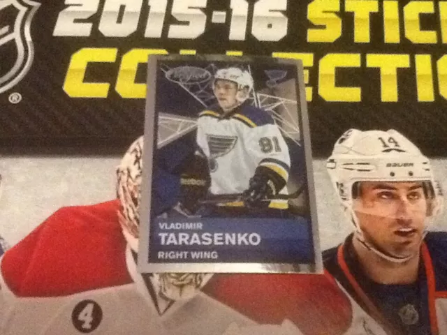 #390 Vladimir Tarasenko St Louis Blues / Panini NHL 2015 2016 ice hockey sticker