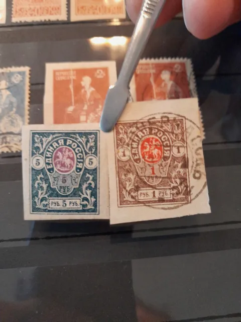 Georgien, Briefmarkensammlung Klassik auf Albumseite