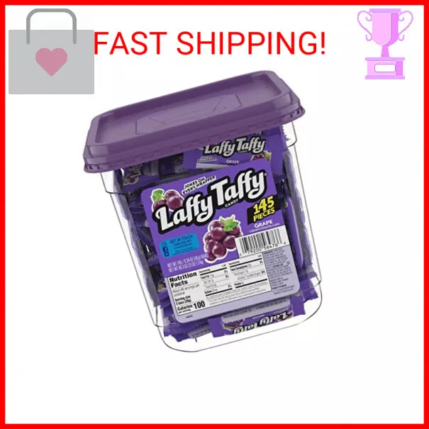 Laffy Taffy Candy, Grape, 145 Pieces