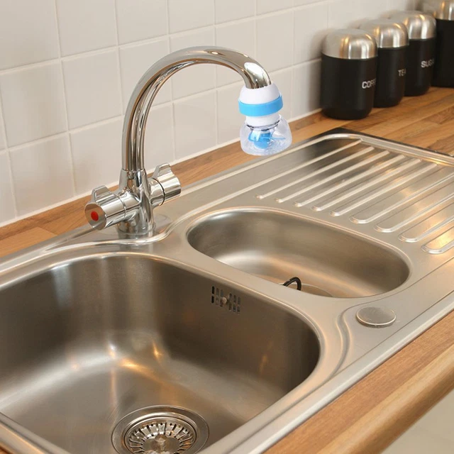 wavesbully Purificador de agua, Rotación Grifo de Cocina de 6 Capas Purificador