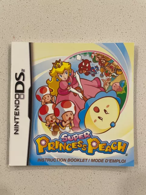 Super Princess Peach - Nintendo Ds - Instruction Manual Only