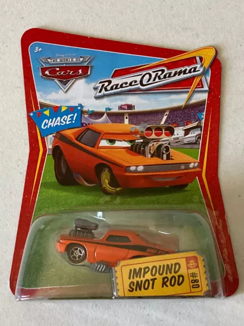 Cars Chase Race O Rama #80 Impound Snot Rod Disney Pixar RARE Read