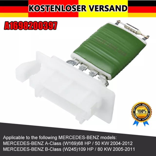 Für Mercedes W169 W245 A B-Klasse Heizung Lüftung Regler Widerstand #A1698200397