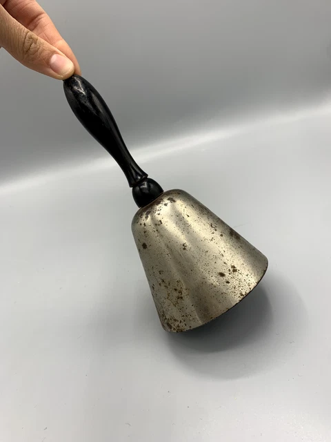 Cloche D'Appel à Main Amosfun - Métal Et Bois, Style Rétro Pour Décoration