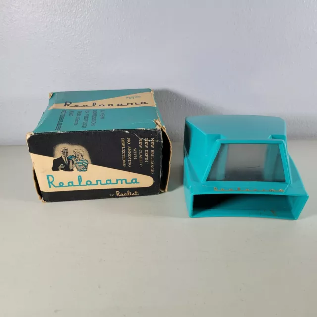 Visor Realorama Vintage Viewmaster 35 mm en caja original - azul