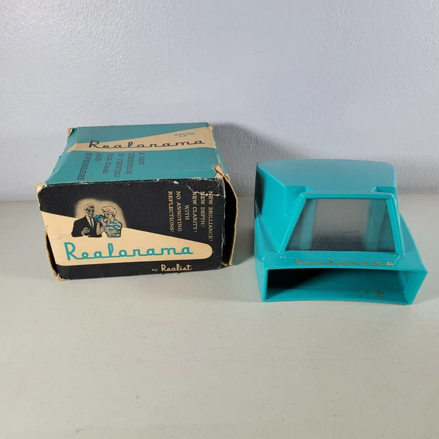 Visor Realorama Vintage Viewmaster 35 mm en caja original - azul