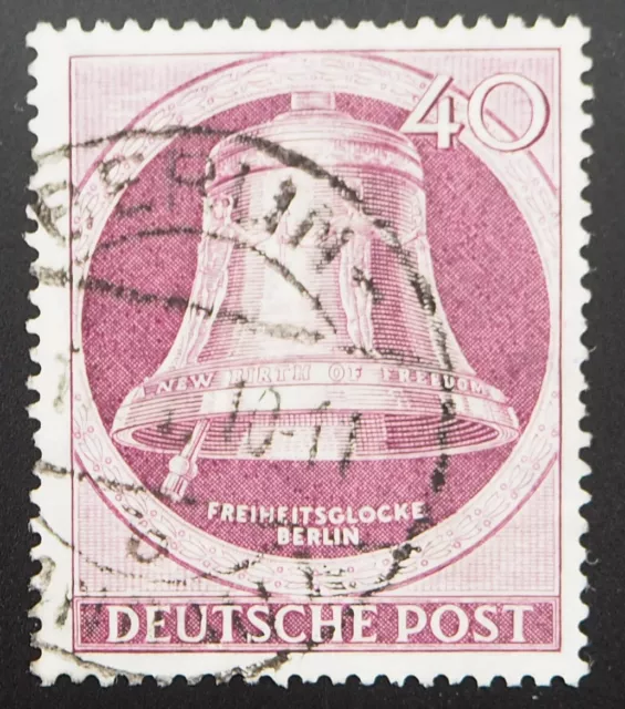 1951 Berlin, 40 Pf Freiheitsglocke, Musterbild, gestempelt, MiNr. 79, ME 60,-