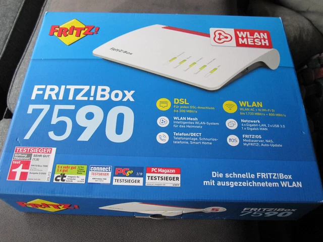 NEU AVM FRITZ!BOX 7590 Wireless Router DSL versiegelt £175.37 - PicClick UK