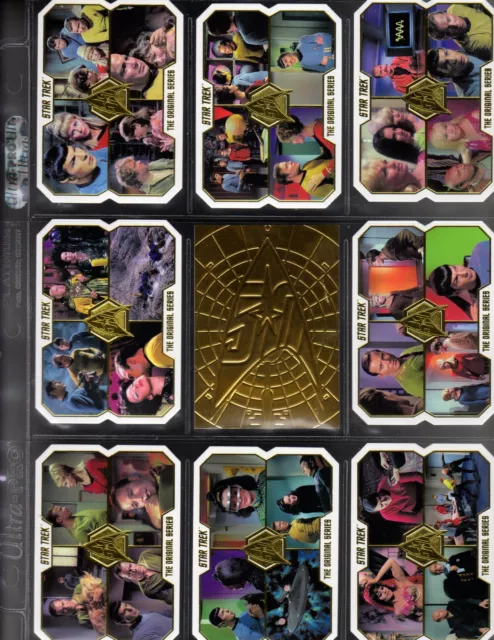 Star Trek TOS 50th Anniversary  Complete 80 card  Base set + Promo P1 +Wrapper