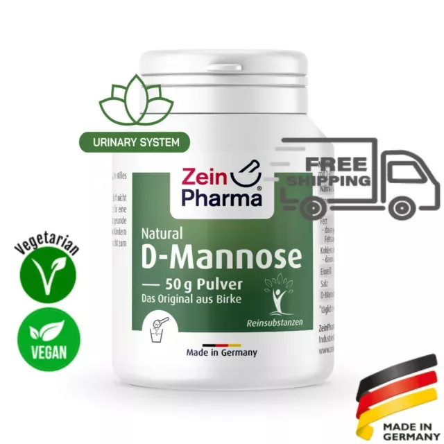 ZEINPHARMA D Mannose Poudre 50g VEGAN