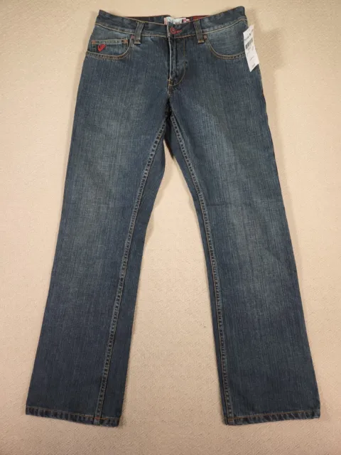 Quiksilver Jeans Mens 30x30 Straight Regular Fit Denim Dark Wash Pockets NWT 26