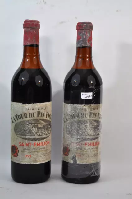 Vin -  2 Bouteilles - Château La Tour Dupin Figeac - GCC - 1970