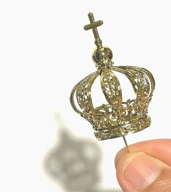 GOLDEN CROWN for Saints / Virgin/ Our Lady Rosary of FATIMA /Infant Jesus Prague