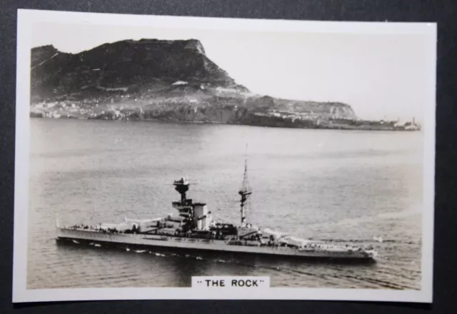 HMS REVENGE at Gibraltar    Vintage Photo Card   VC30