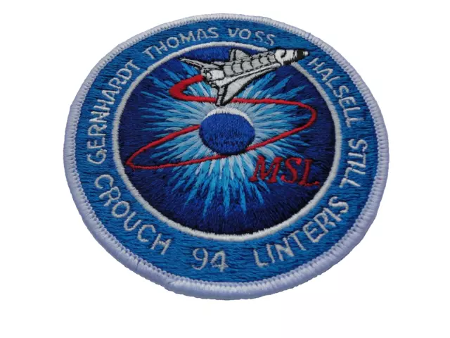 Patch NASA  Space Shuttle Columbia Mission  STS 94  ca 10 cm mit Missionsheft