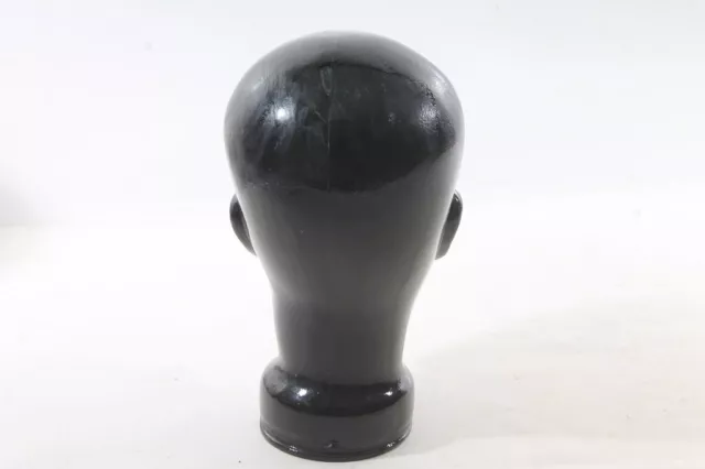 Glaskopf Schwarz Huthalter Kopfhörer Halter Vintage Glas Kopf 3
