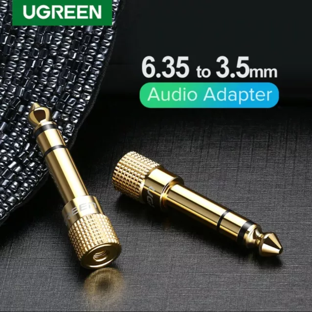 Ugreen 6.35mm Male to 3.5mm Female AUX Audio Jack Stereo Adapter Converter