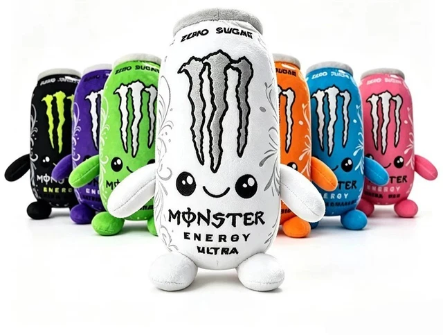 MONSTER ENERGY CAN Plush Toy Cute Soft Stuffed Drink Plushie Doll Gift ...
