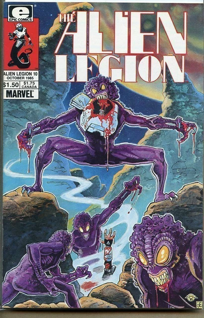 Alien Legion, The #10 Marvel Epic Comics October Oct 1985 (VF)