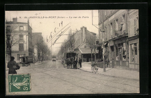 CPA Joinville-le-Pont, la rue de Paris