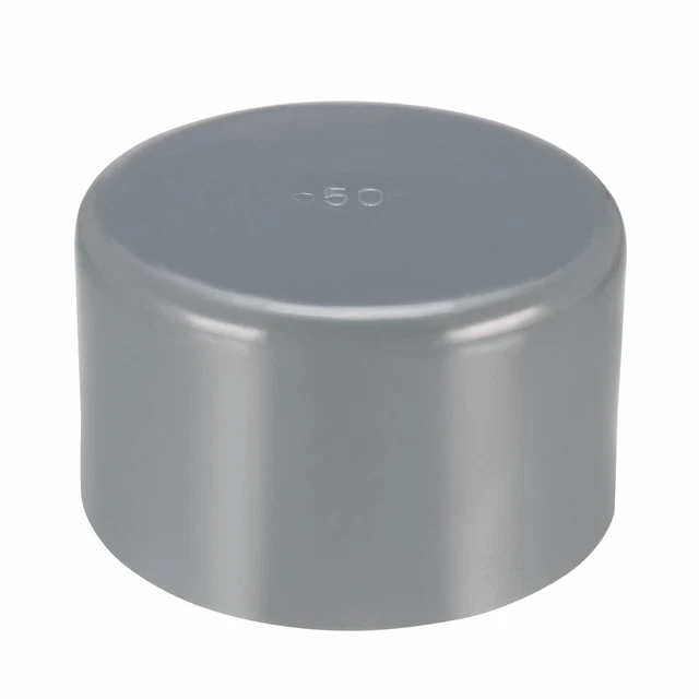 50MM PVC PIPE Cap Fitting, Slip End Caps DWV(Drain Waste Vent) Gray