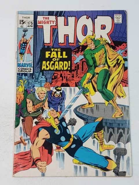 The Mighty Thor 175 Marvel Comics Jack Kirby Stan Lee Loki app Bronze Age 1970