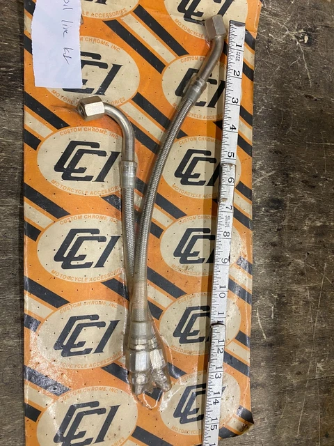 Braided Steel SS Oil Tank Line Set Harley Shovelhead Chopper FX FLH Harley Lines Braided Steel SS Oil Tank Line Set Harley Shovelhead Chopper FX FLH Harley Lines