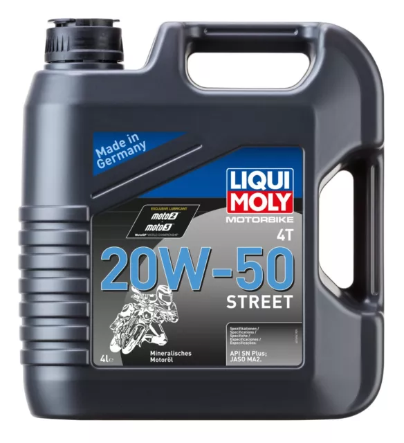 Liqui Moly 1696 Motorbike 4T 20W-50 Street 1x4 Liter