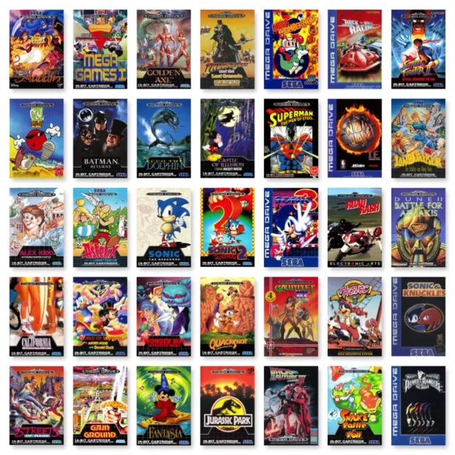 SEGA Mega Drive Spiele-Wahl (Nur Modul) Action 🚨 Strategie 🧩 Jump N Run 🕹