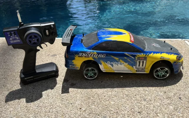 Drift Car Radio Car 1/10 2.4Ghz Exceed RC Electric DriftStar RTR Drift Car  (Carbon Blue) RC Remote Control