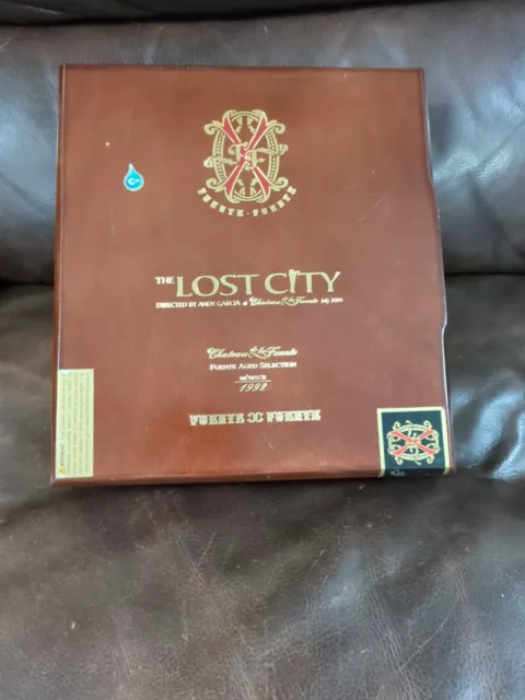 Arturo Fuente Opus X The Lost City Toro Empty Wooden Cigar Box 9⅞x9x2¼
