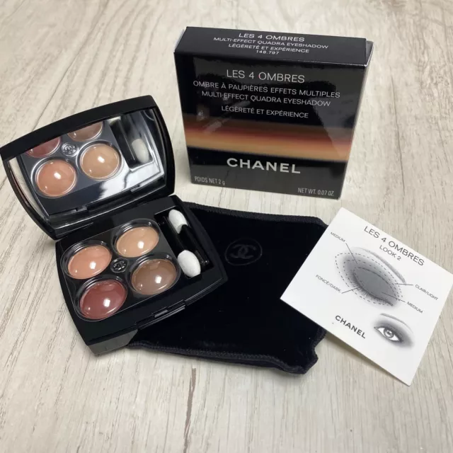 Chanel Les 4 Sombras Ligereza Y Experiencia Multieza Cuadrada Sombra De Ojos Nueva En Caja