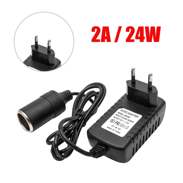 AIV Strom 220/230V Steckdose auf 12V Adapter Spannungswandler Zigarettenanzünder