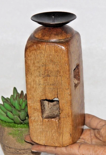 BODHI Portaincenso In Legno OM Lotus – Artigianale Dal Nepal, Diametro 9,5 Cm