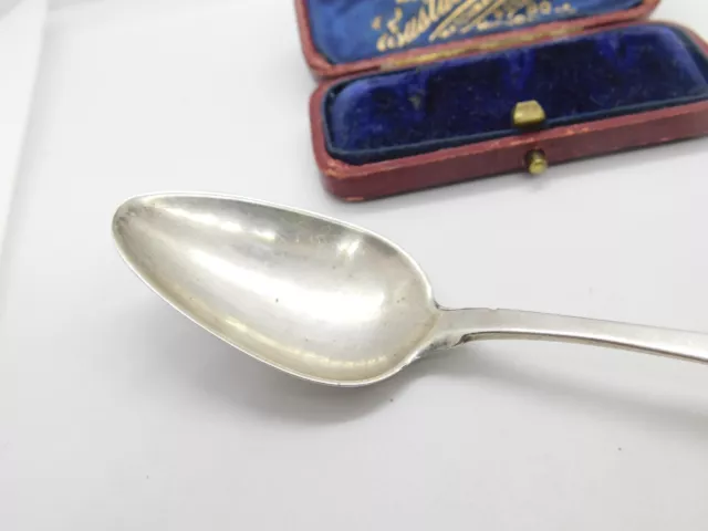 American Georgian Sterling Silver J. Sergeant Coin Spoon Antique c1800 Duty Head 3