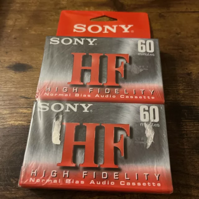 Sony HF Type I Normal Bias Recording Blank Cassette Tapes 60 min (2 Pack)