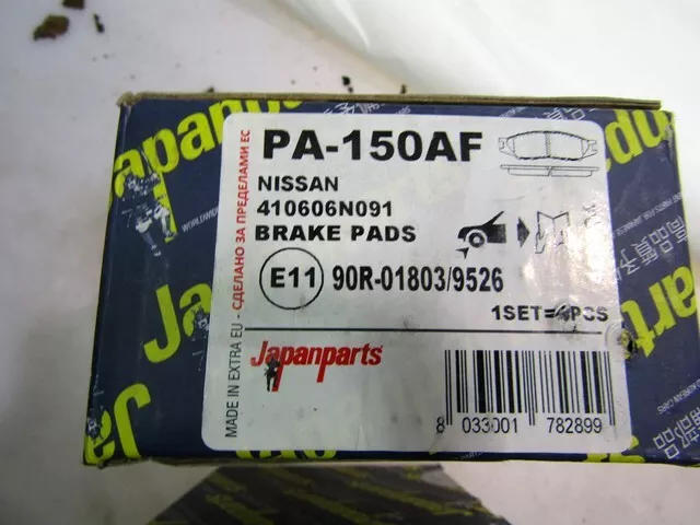 PA-150AF Set Pastriglie Frein Avant Japanparts NISSAN Micra K11 1.0 16V 40 K 3