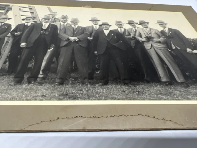 West Darling Picnic Race Club Committee Broken Hill Vintage Photograph 1932 2