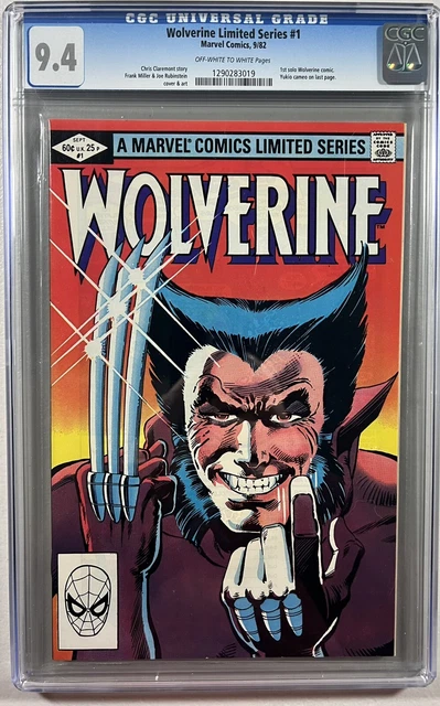 Wolverine 1 (Marvel, 1982)  CGC 9.4 **1st Cameo Appearance Yukio**