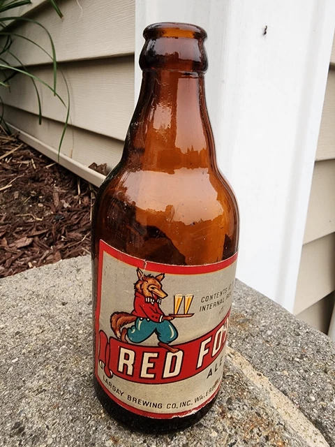 Largay Brewing Company Red Fox Beer Bottle Waterbury Connecticut