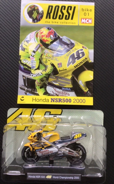 Moto Miniature Honda NSR 500 Valentino Rossi Valencia 2000 - 1/18 Altaya - Modèle Collection