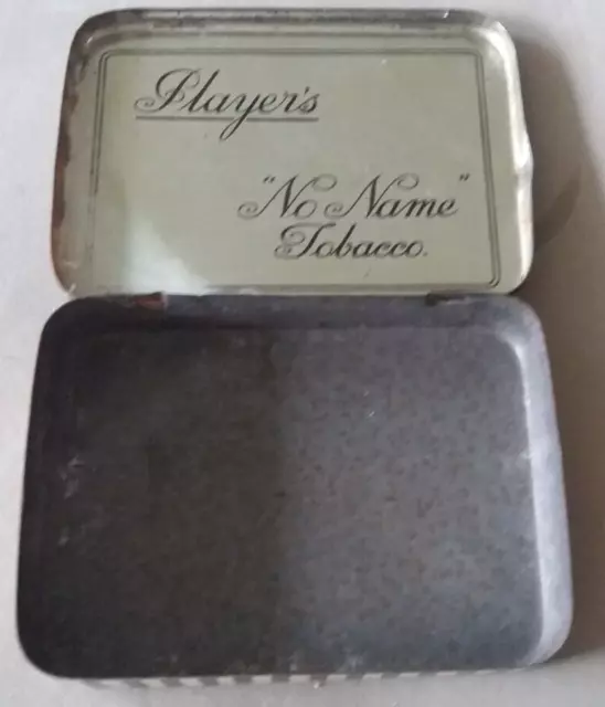 Players No Name tobacco tin. 4.25" long by 3.25" wide. Vintage tobacco tin. 2