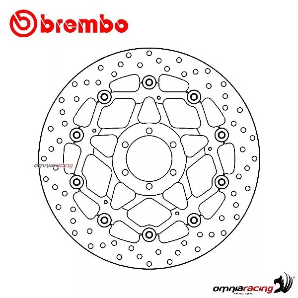 Disque de frein Brembo Serie Oro avant flottant Guzzi Norge 1200 ABS 2006-2010